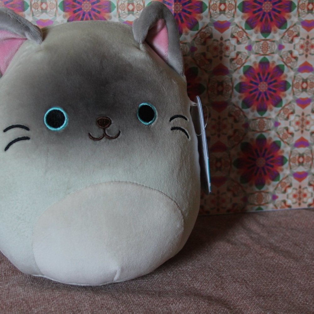 NWOT 7” Felton the Grey Siamese Cat Squishmallow - Picture 8 of 9